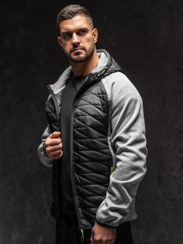Herren Übergangsjacke Grau Bolf KS2145A1