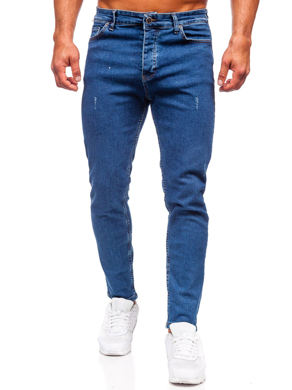 Herren Jeanshose regular fit Dunkelblau Bolf 6052