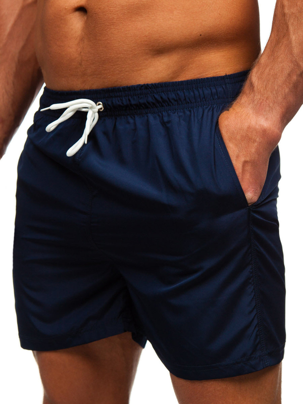 Herren Kurze Badehose Badeshorts Dunkelblau Bolf XL019