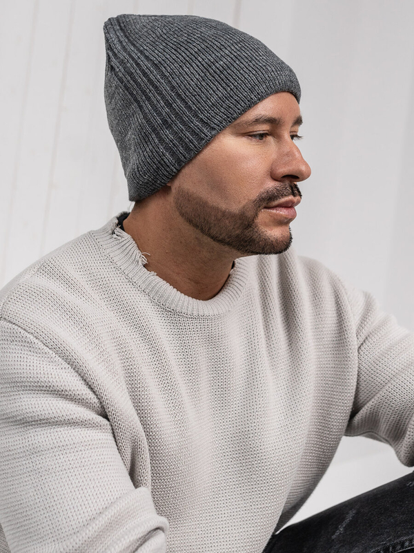 Herren Wintermütze Anthrazit Bolf 387074