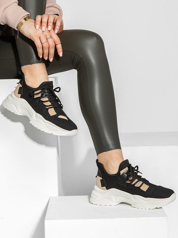 Damen Halbschuhe Sportschuhe Sneakers Schwarz Bolf PP27