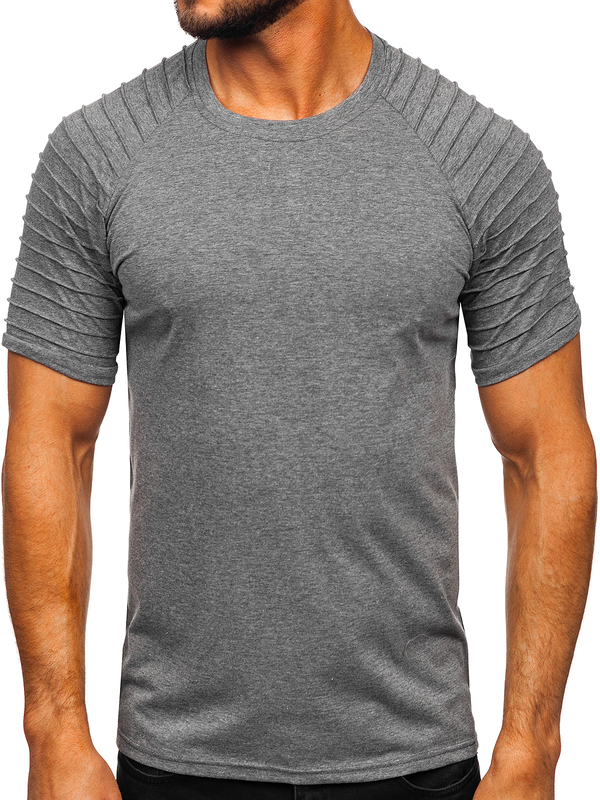 Herren T-Shirt Schwarzgrau Bolf 8T88