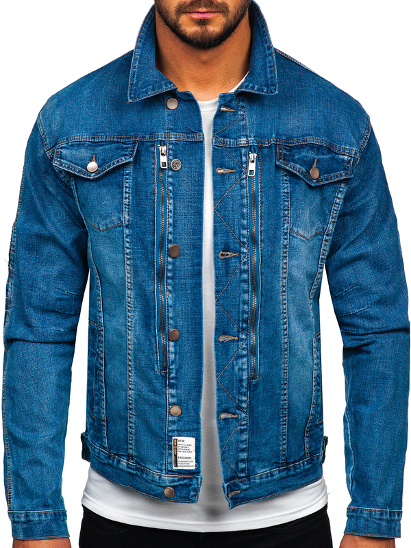 Herren Jeansjacke Blau Bolf MJ508B