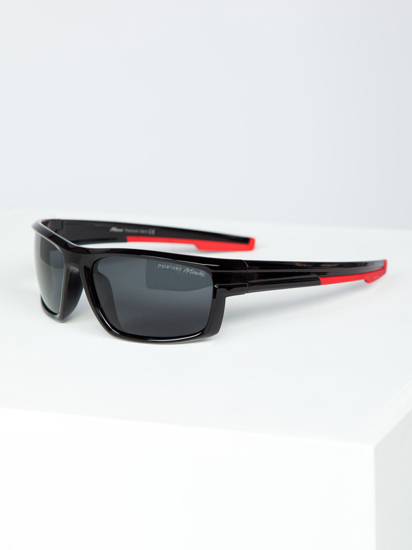 Sonnenbrille Schwarz-Rot Bolf MIAMI7