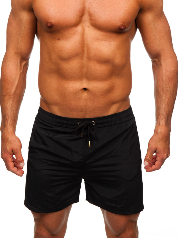 Herren Kurze Hose Badeshorts Schwarz Bolf XL018