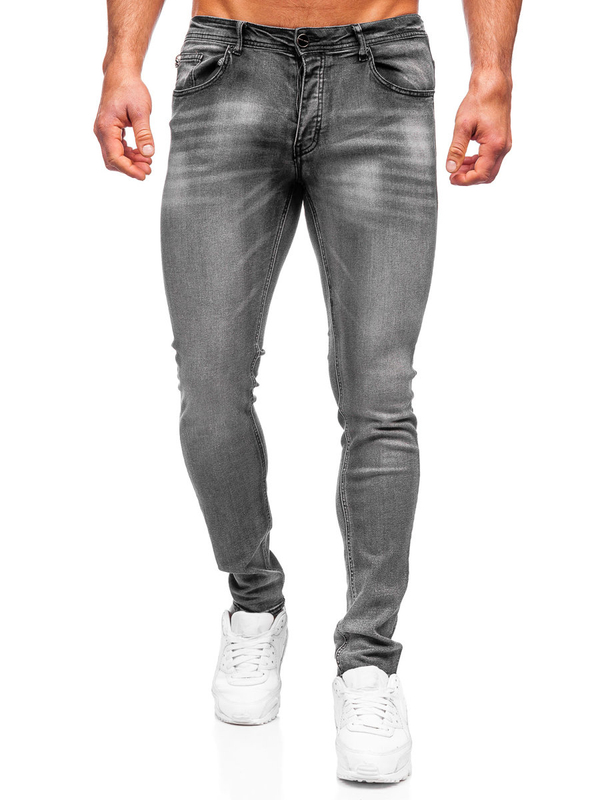 Herren Jeanshose regular fit Schwarz Bolf MP019G