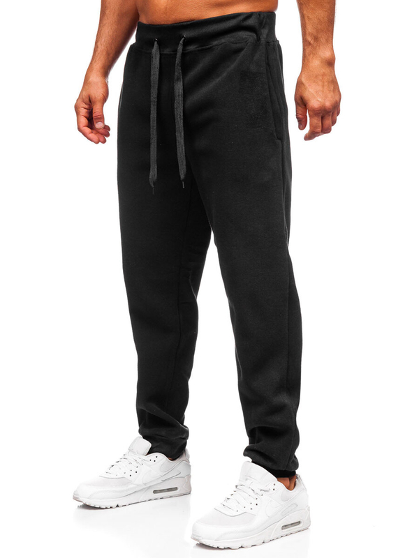 Herren Warme Sporthose Joggers Schwarz Bolf MS002