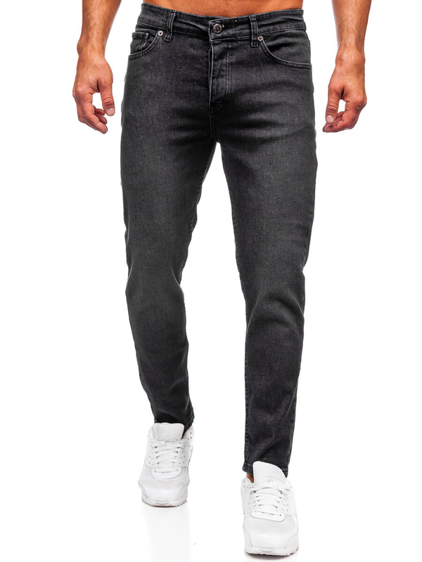 Herren Jeanshose regular fit Schwarz Bolf 6644