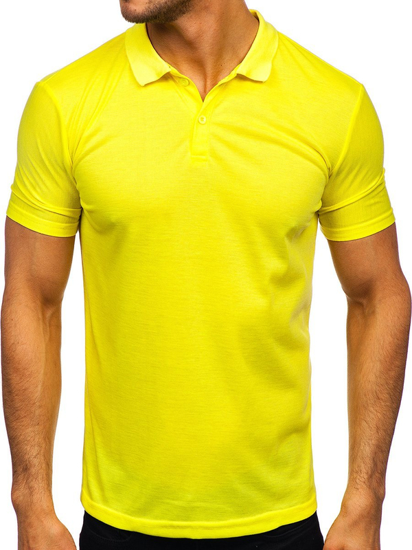 Herren Polohemd Kurzarm Gelb-Neon Bolf GD02