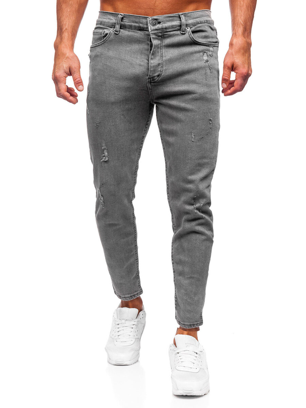 Herren Jeanshose skinny fit Schwarzgrau Bolf 5909