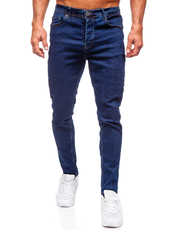 Herren Jeanshose regular fit Dunkelblau Bolf 6296