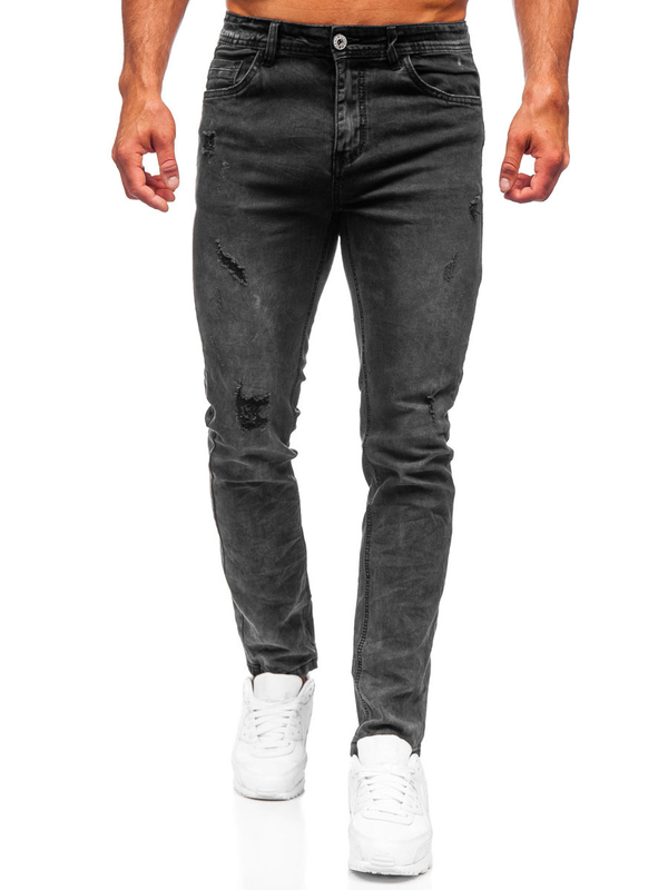 Herren Jeanshose regular fit Schwarz Bolf K10009-2