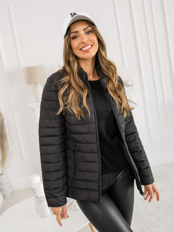 Damen Gepolsterte Übergangsjacke Schwarz Bolf 16M9109