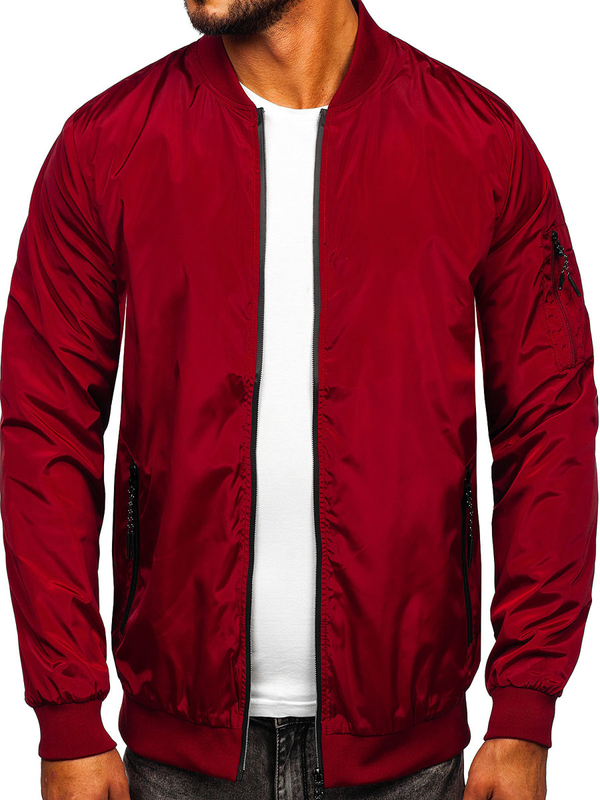 Herren Übergangsjacke Weinrot Bolf W3908