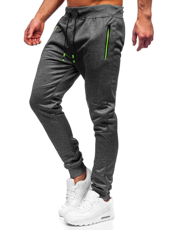 Herren Hose Jogger Pants Schwarzgrau Bolf K50009
