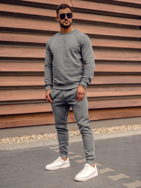 Herren Trainingsanzug Anthrazit Bolf 10380A