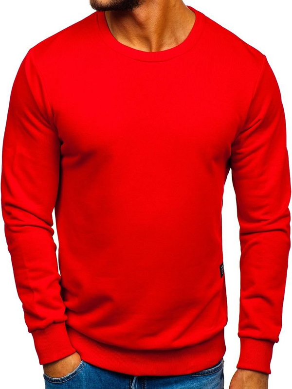 Herren Sweatshirt ohne Kapuze Rot Bolf 171715
