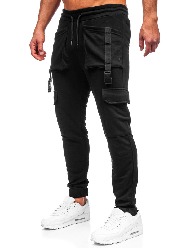 Herren Jogger Pants Cargohose Schwarz Bolf Bolf 6584