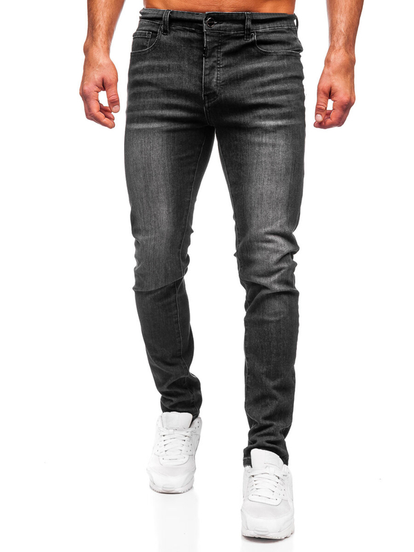 Herren Jeanshose slim fit Schwarz Bolf MP0141N