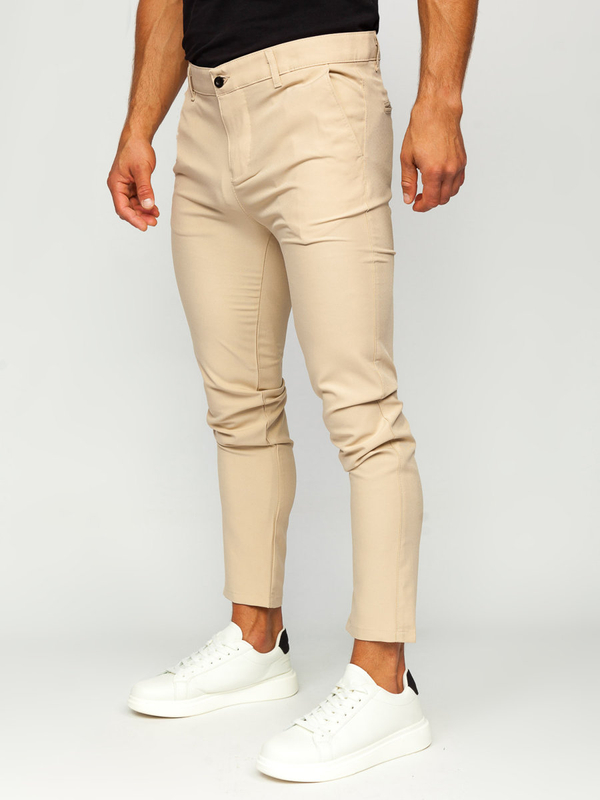 Herren Stoffhose Chinos Beige Bolf 0031