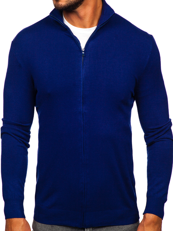 Herren Pullover mit Reißverschluss Indigo Bolf MM6004