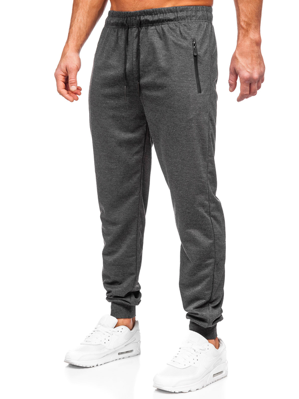 Herren Sporthose Jogger Pants Schwarzgrau Bolf JX6105