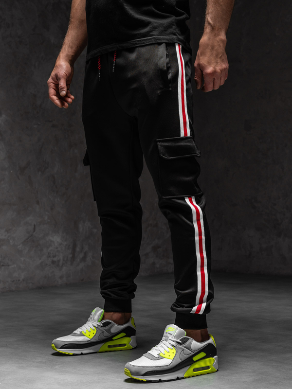 Herren Sporthose Joggers Cargohose Schwarz Bolf YLB88018A1