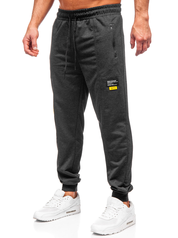 Herren Sporthose Joggers Schwarzgrau Bolf JX6333