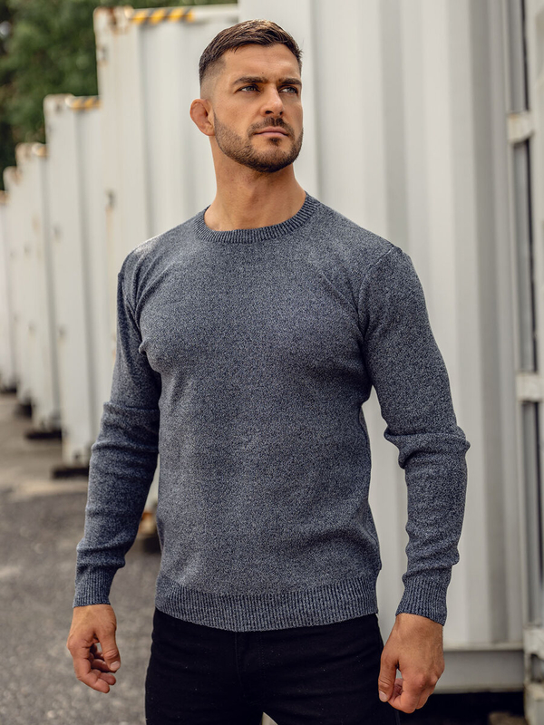 Herren Pullover Dunkelblau Bolf S8165