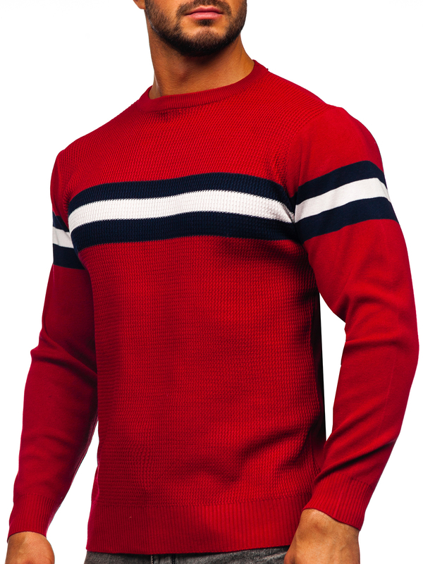 Herren Pullover Rot Bolf H2113