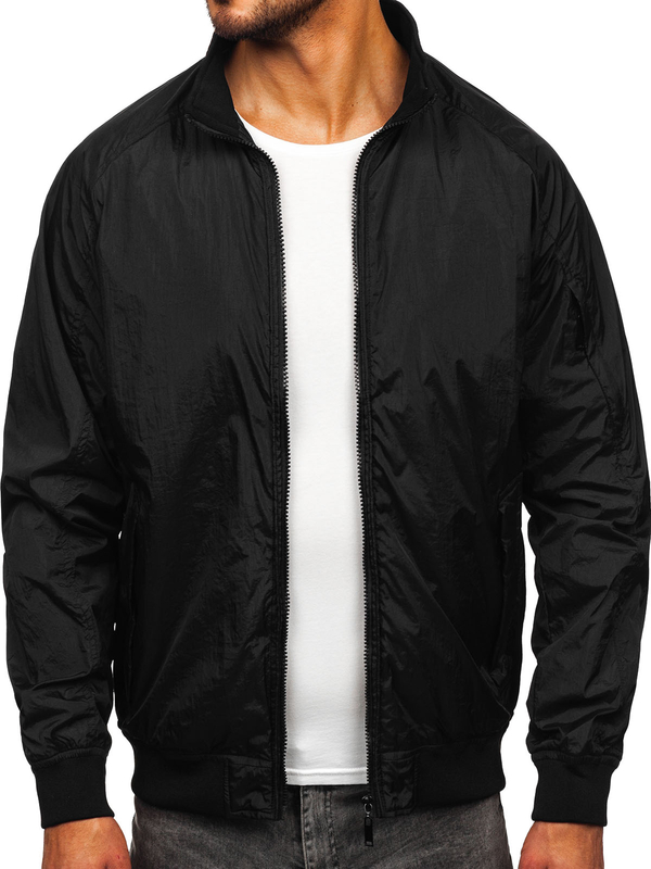 Herren Übergangsjacke Schwarz Bolf 5M3212