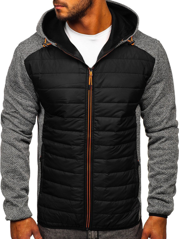 Herren Übergangsjacke Grau Bolf KS2155