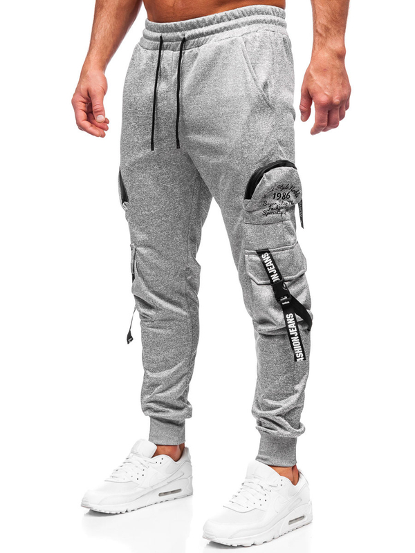Herren Sporthose Cargohose Jogger Pants Grau Bolf HS7172