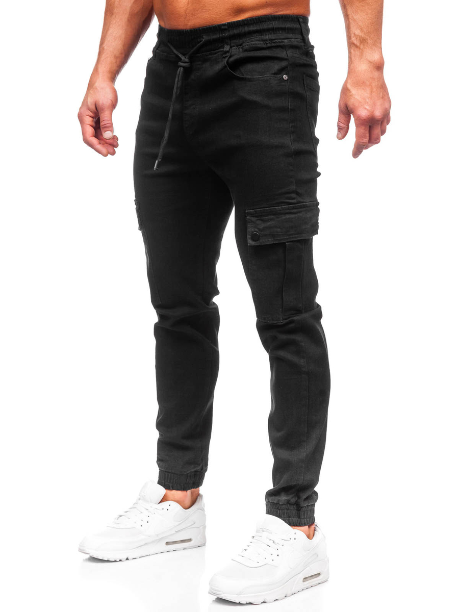 Cargo Jeanshose Herren - Bequeme Stretch-Denim Hose Mit Vielen Taschen Im Slim Fit