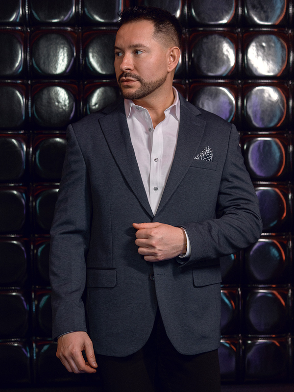 Herren Casual Sabkko Schwarz Dunkelblau 24401-1