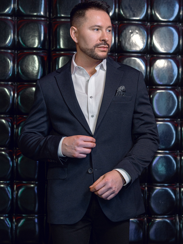 Herren Casual Sabkko Tintenblau Braun 24401-1