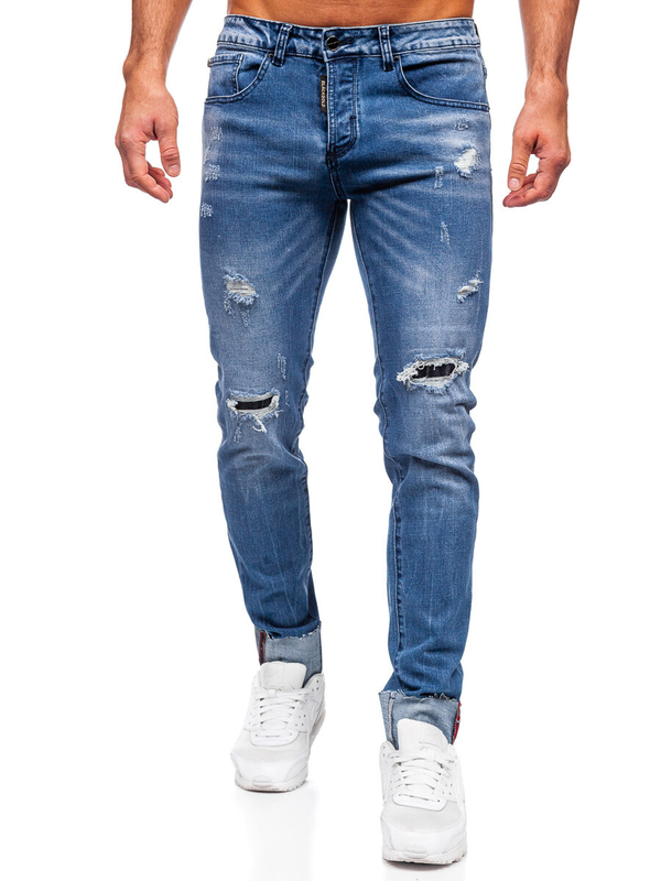 Herren Jeanshose slim fit Blau Bolf MP0126B