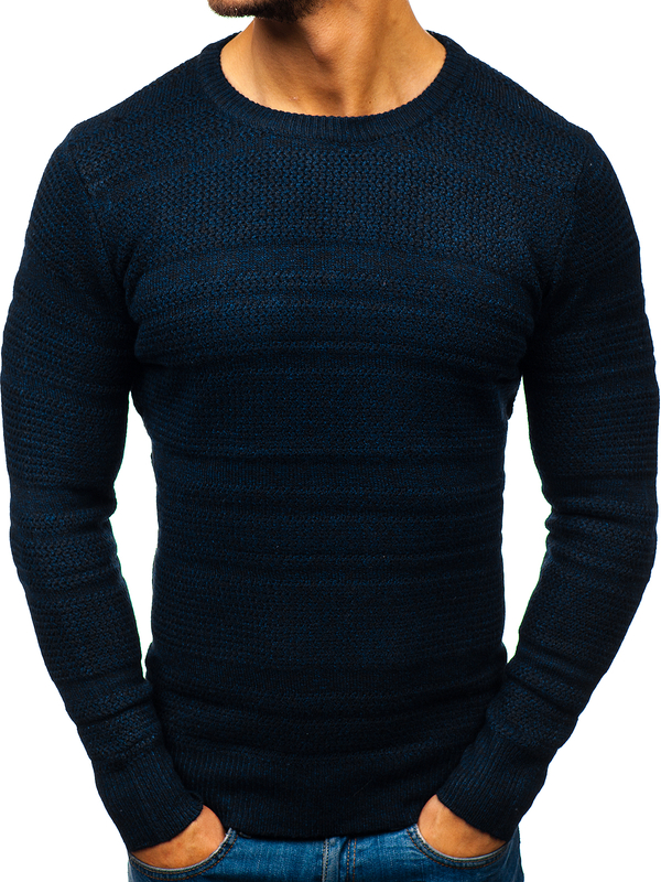 Herren Pullover Dunkelblau Bolf H1805