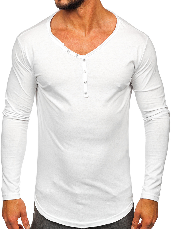 Herren Longsleeve Weiß Bolf 5059A