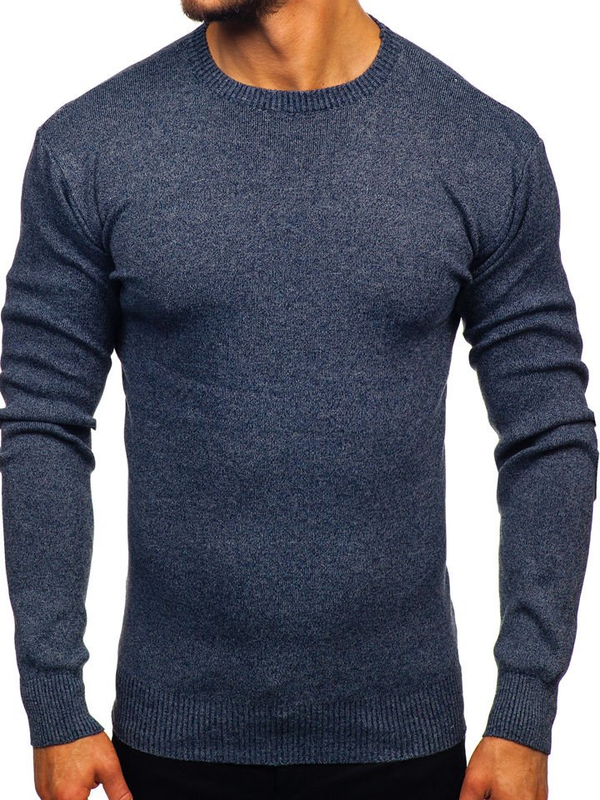 Herren Pullover Dunkelblau Bolf 8364