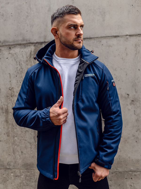 Herren Softshelljacke Dunkelblau Bolf BK122A