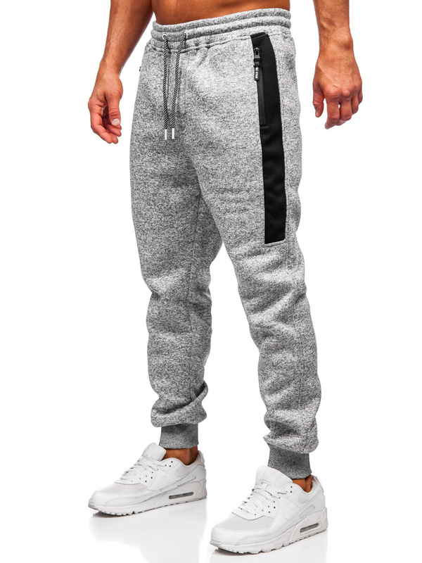Herren Warme Sporthose Joggers Grau Bolf Q1102