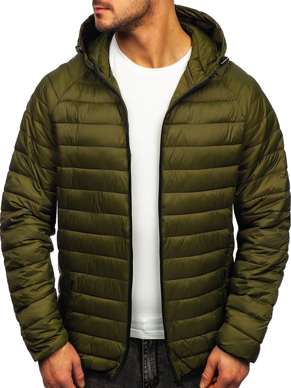 Herren Steppjacke Übergangsjacke Grün Bolf 13021