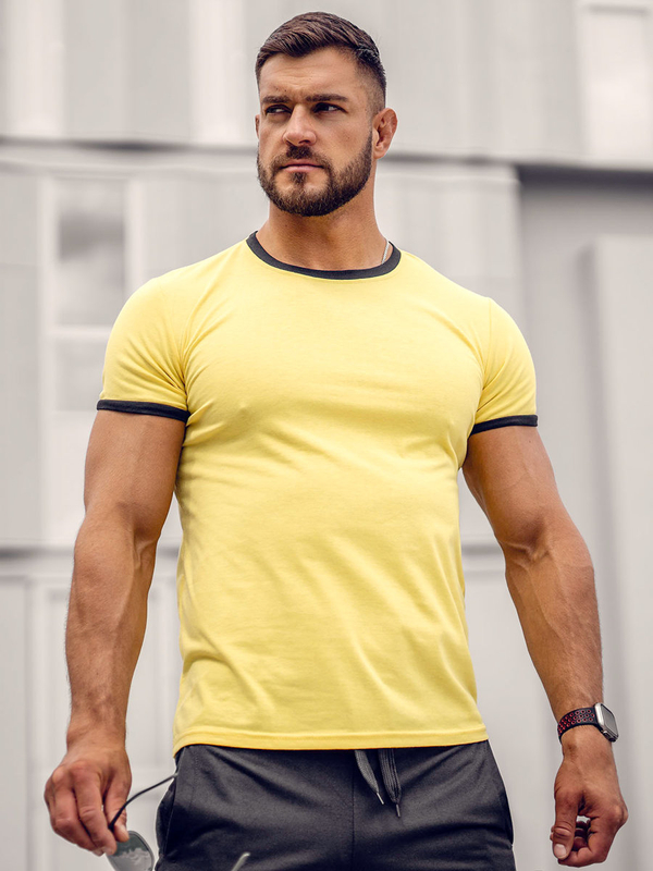 Herren T-Shirt Gelb Bolf 8T83A