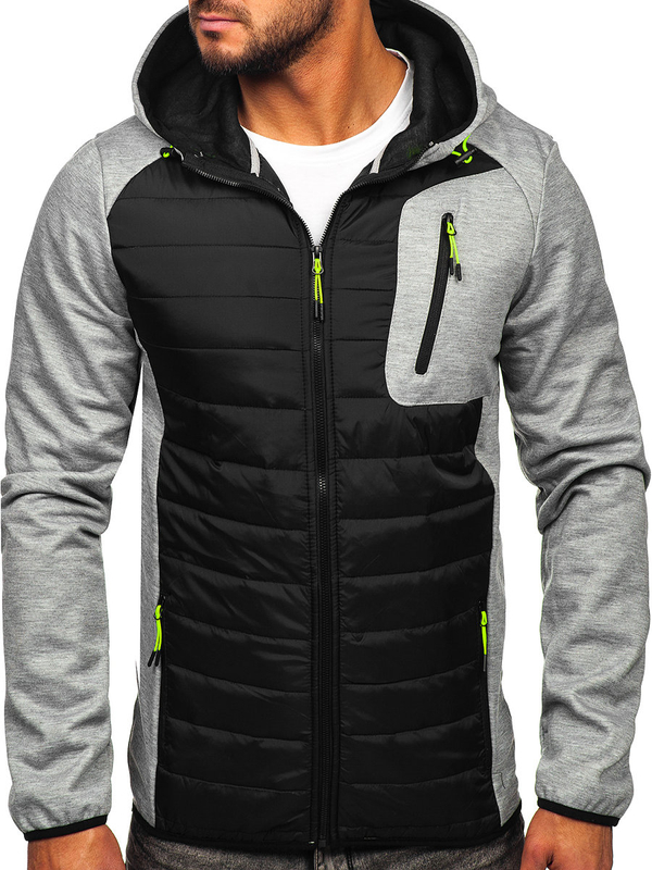 Herren Übergangsjacke Grau Bolf KS2150