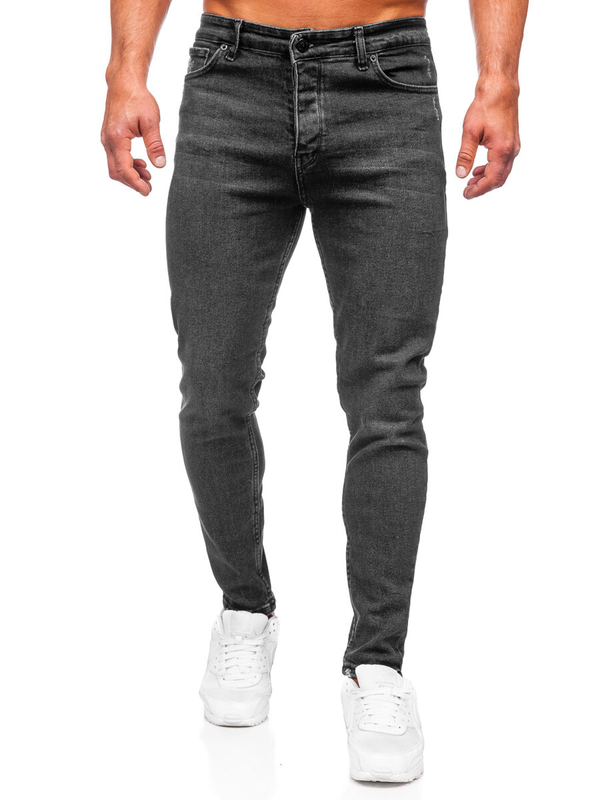 Herren Jeanshose regular fit Schwarz Bolf 6008