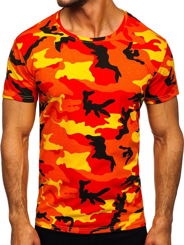 Herren T-Shirt Camo Orange Bolf S807