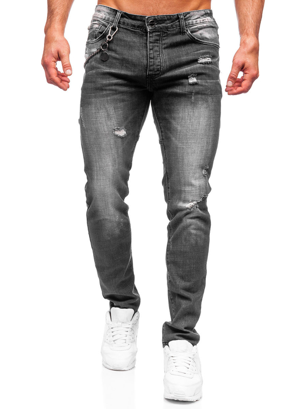 Herren Jeanshose regular fit Schwarz Bolf MP0051N