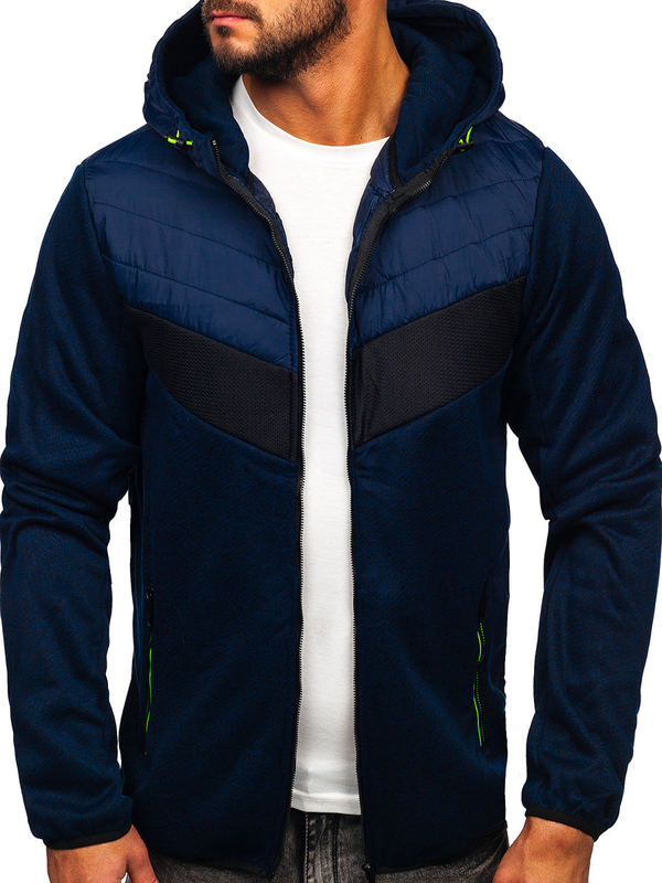 Herren Übergangsjacke Dunkellblau-Grün Bolf BKS2153