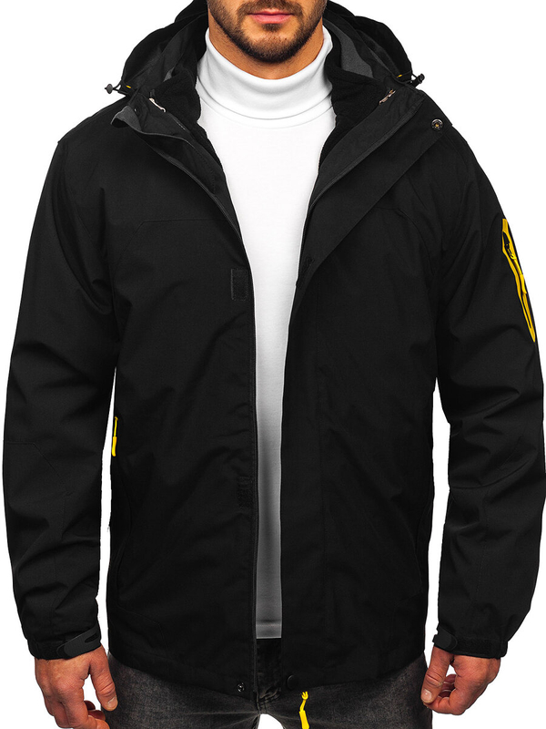 Herren Sportjacke Winter-Frühjahr Schwarz Bolf 5M3263